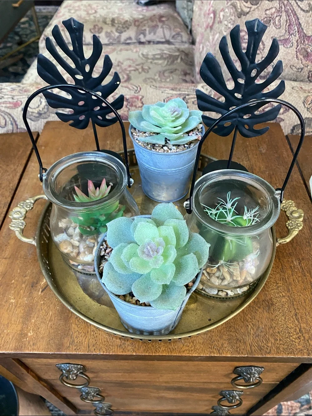 6 Piece Faux Succulents